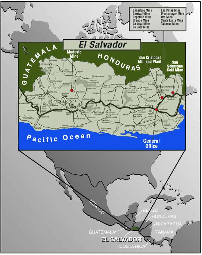 El Salvador Map